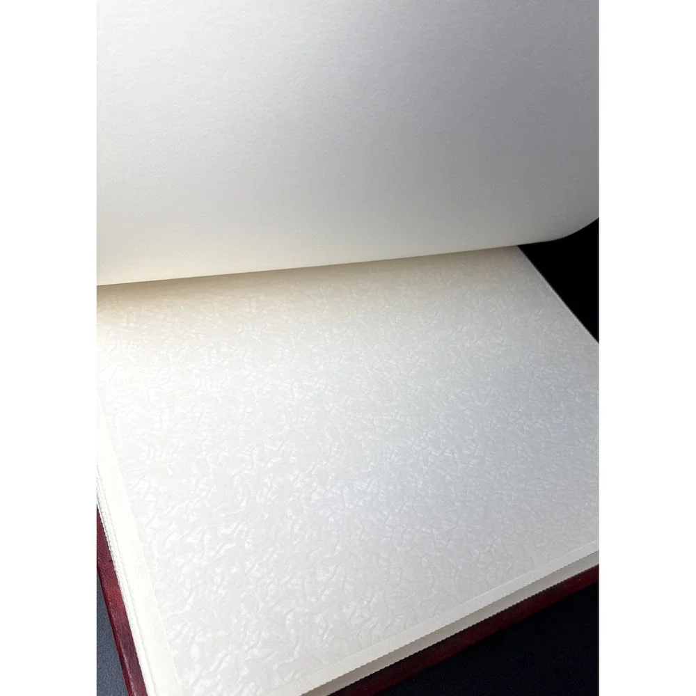 Vtg Three Graces Leather Journal Scrapbook Handmade in Italy 12 